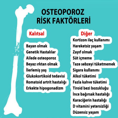 osteoporoz risk faktörleri