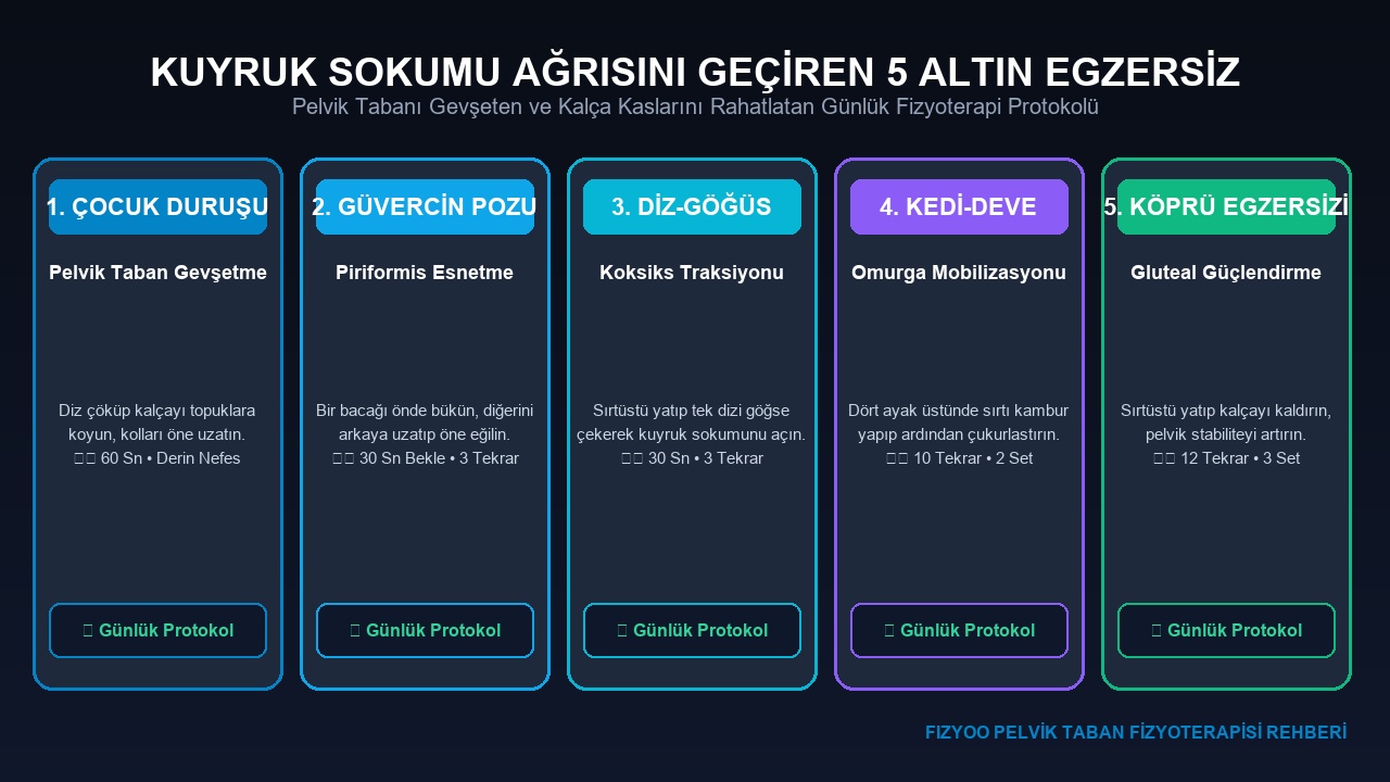 Kuyruk Sokumu Ağrısı 5 Aşamalı Pelvik Taban Egzersiz Rehberi